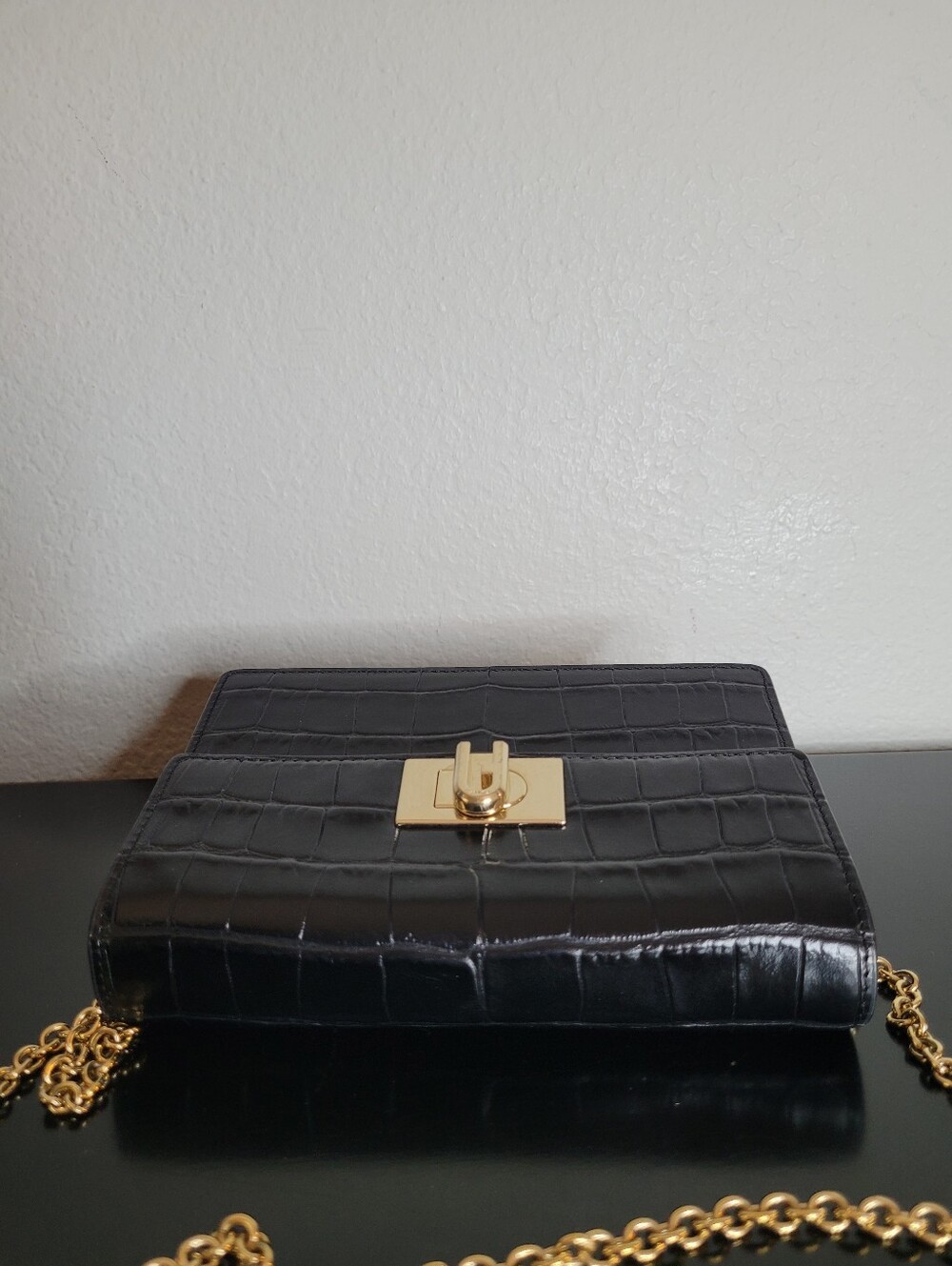 Furla 1927 croc mini crossbody bag - Picture 4 of 11
